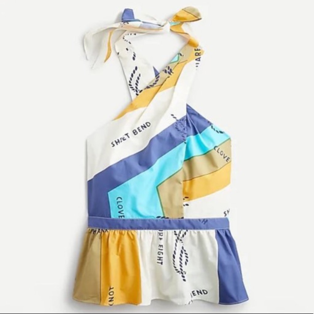 J. Crew Colorful Striped Halter Tank Top